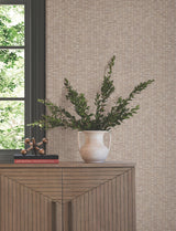 Lemuria Taupe by York Wallcoverings Stripes Wallpaper – York Wallcoverings SI6575