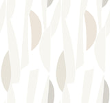 York Wallcoverings Balance Gesso geometric wallpaper in a light studio room setting