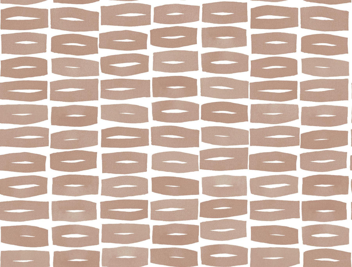 Modernist Motif Terracotta wallpaper by York Wallcoverings