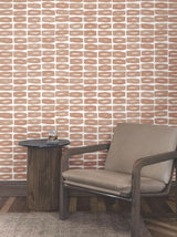 Modernist Motif Terracotta by York Wallcoverings Geometric Wallpaper – York Wallcoverings ZM2861