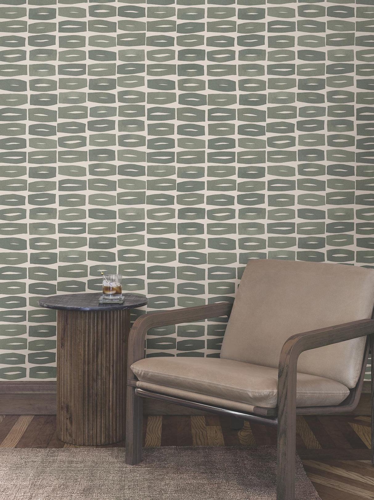 Modernist Motif Carbon Black by York Wallcoverings Geometric Wallpaper – York Wallcoverings ZM2865