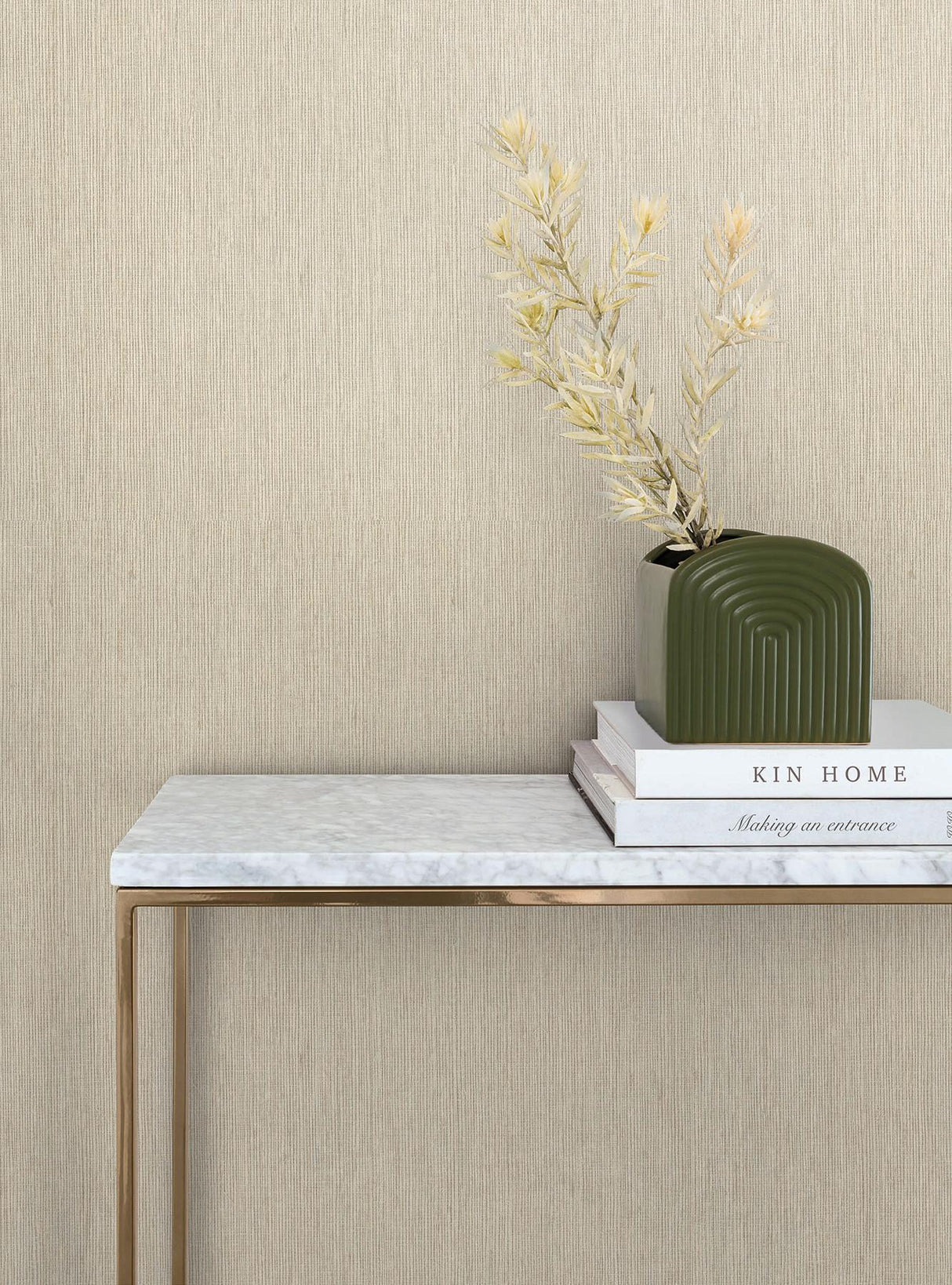 Lilah Wheat by York Wallcoverings Woven Faux Grasscloth Vinyl Wallpaper – York Wallcoverings SI25771