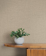 Loom Hazelnut by York Wallcoverings Textured Weave Wallpaper – York Wallcoverings SI26144