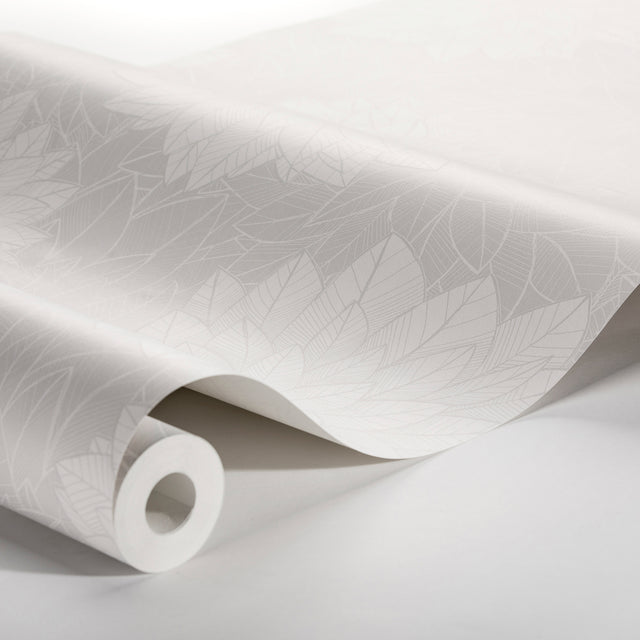 Foliage White Botanical Wallpaper by Boråstapeter – Schumacher 7186