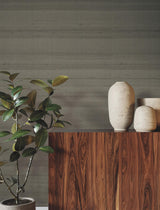 Silk Road Warm Silver by Ronald Redding Silk Weave Wallpaper – York Designer Series GRL88127