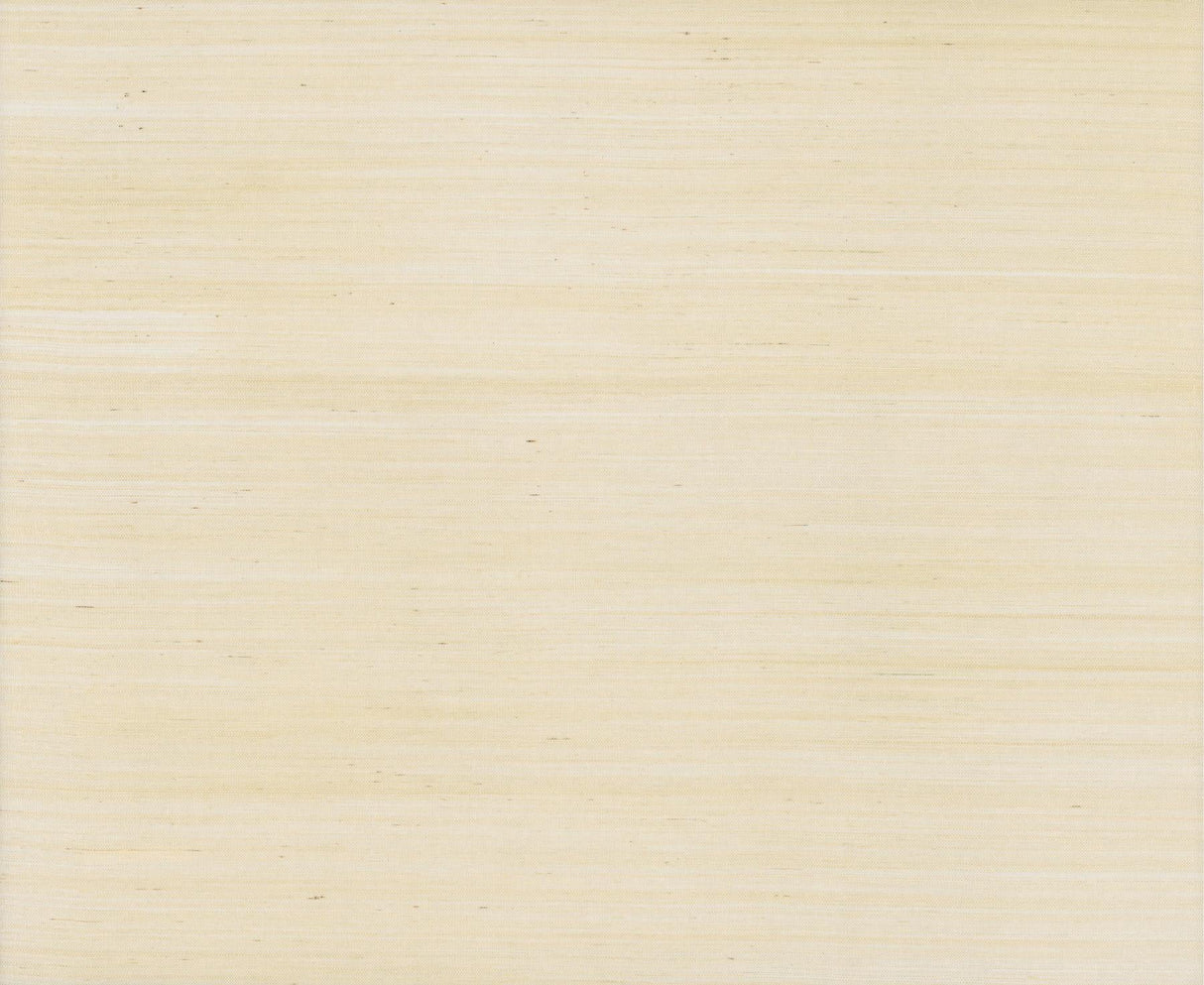 Ronald Redding Maguey Sisal Ivory grasscloth wallpaper swatch showing natural horizontal striations