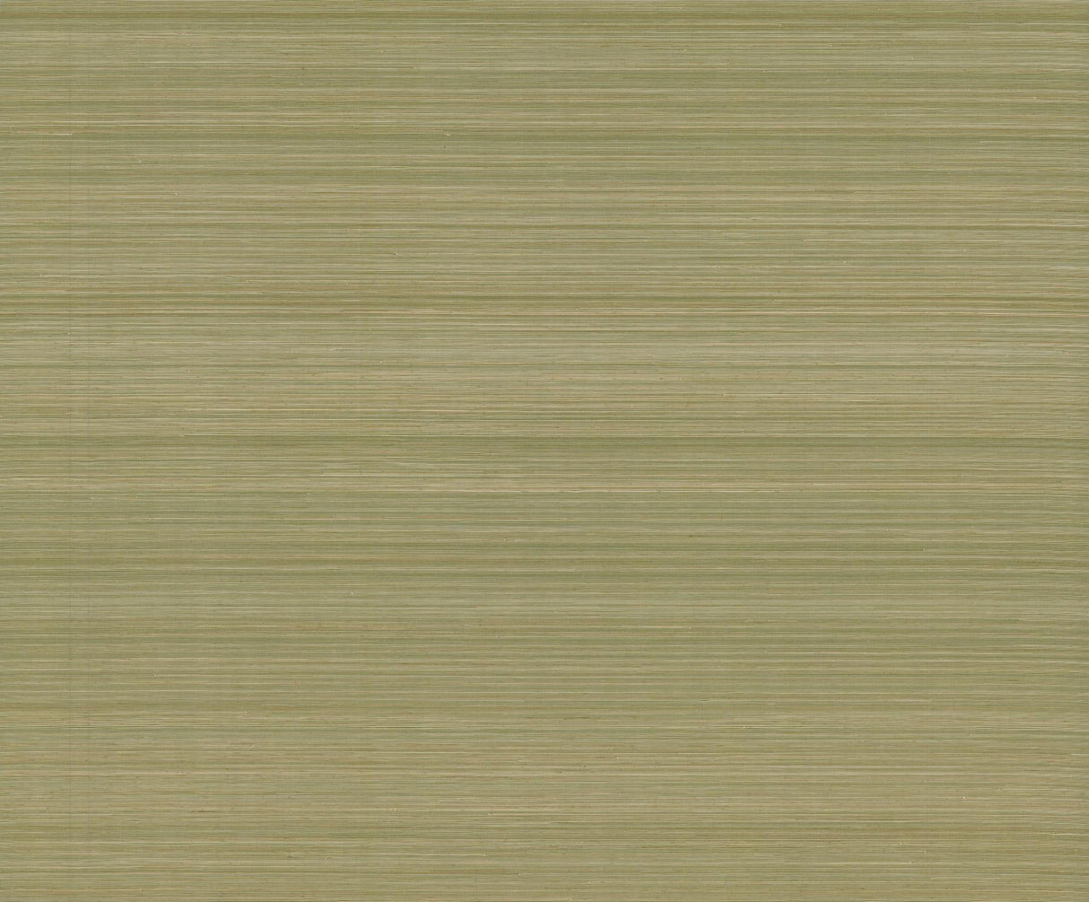 Smooth Abaca Moss grasscloth wallpaper by Ronald Redding, 36 in x 24 ft roll