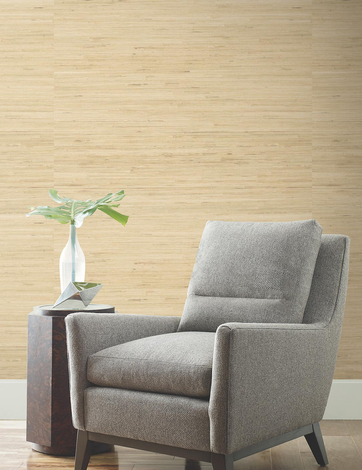 Horizontal Jute Oatmeal by Ronald Redding Grasscloth Wallpaper – York Designer Series GRL88382