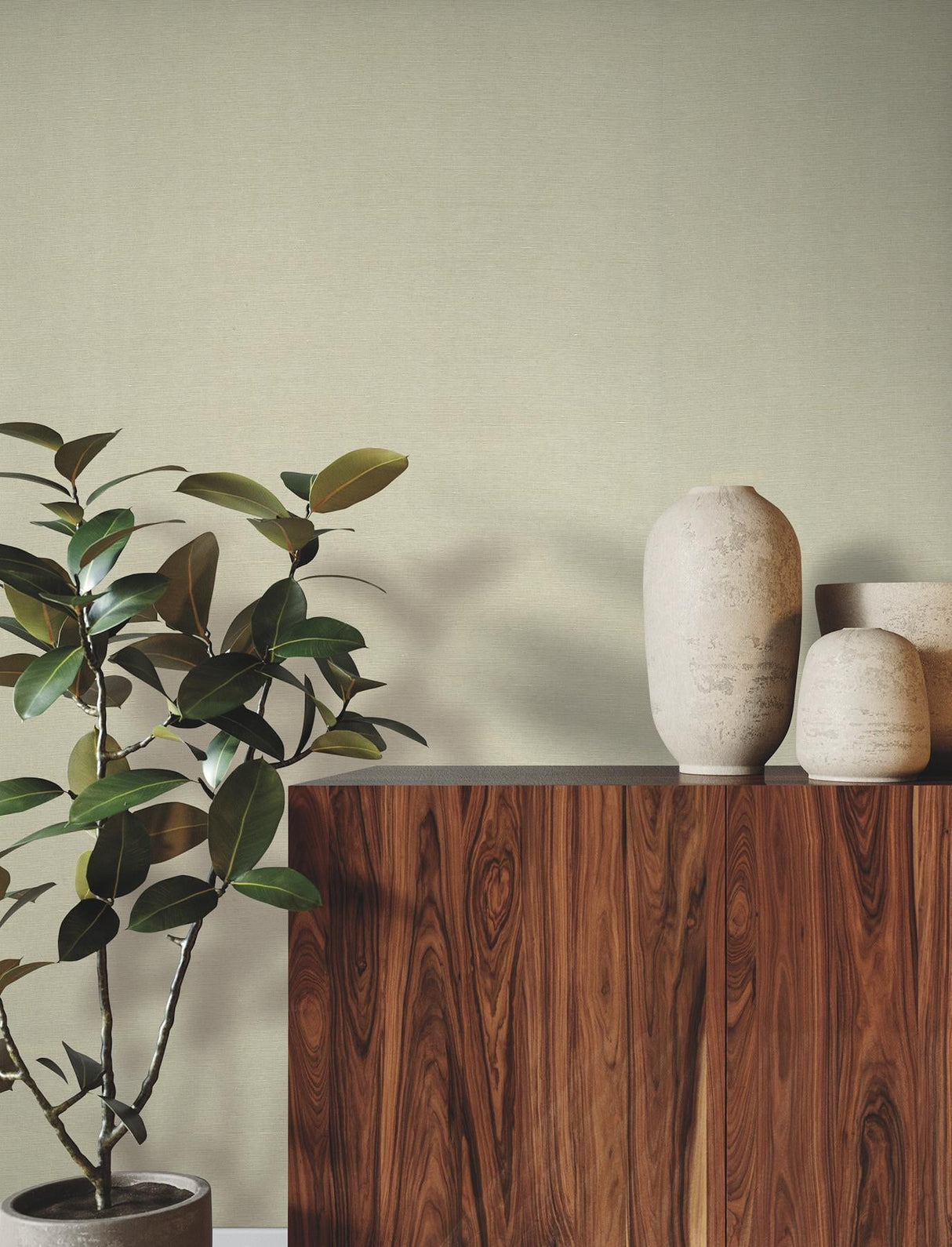 Linen Sunrise Dark Taupe by Ronald Redding Wallpaper – York Designer Series GRL88392