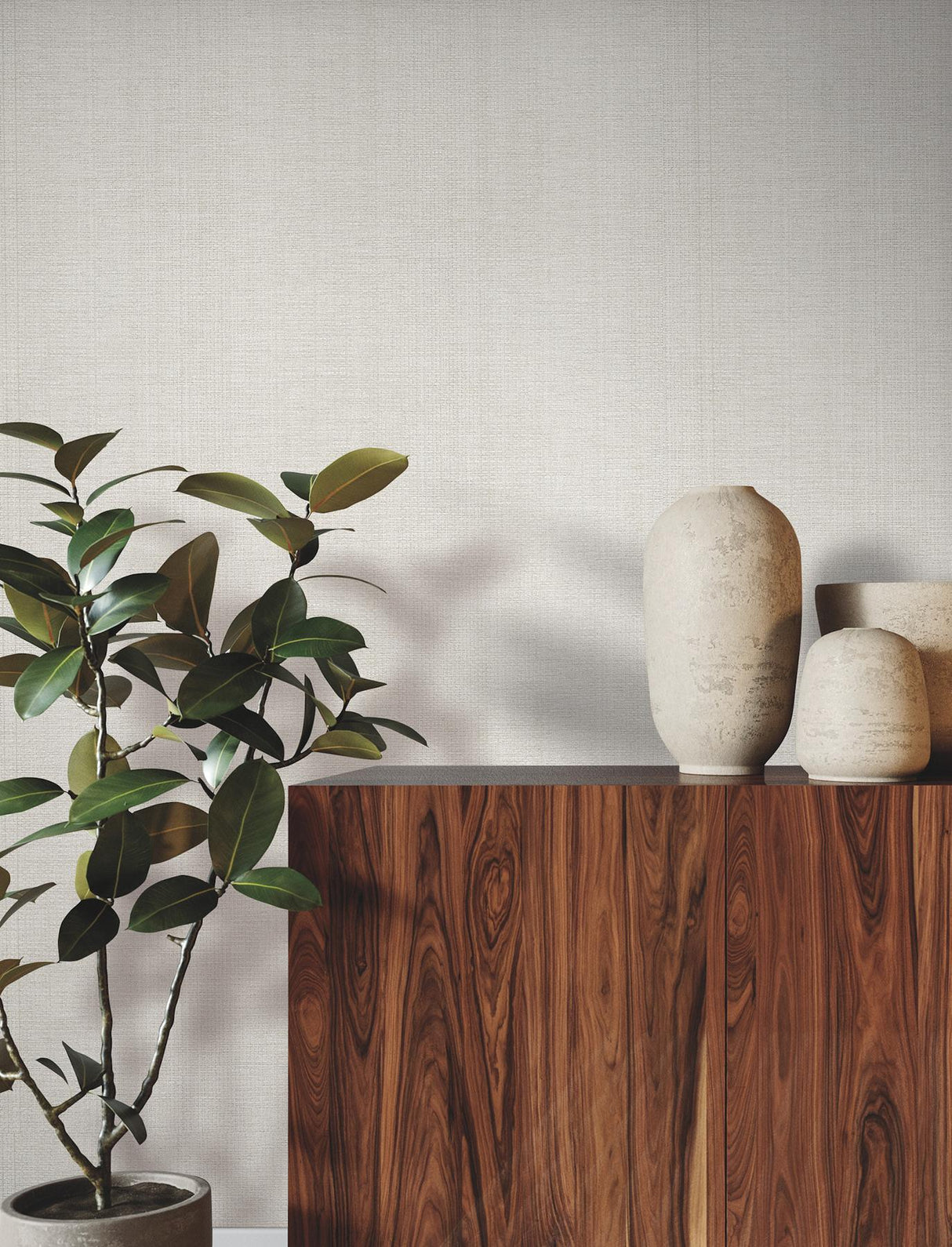 Airy Paperweave Silver Gray by Ronald Redding Paper Weave Wallpaper – York Designer Series GRL88399