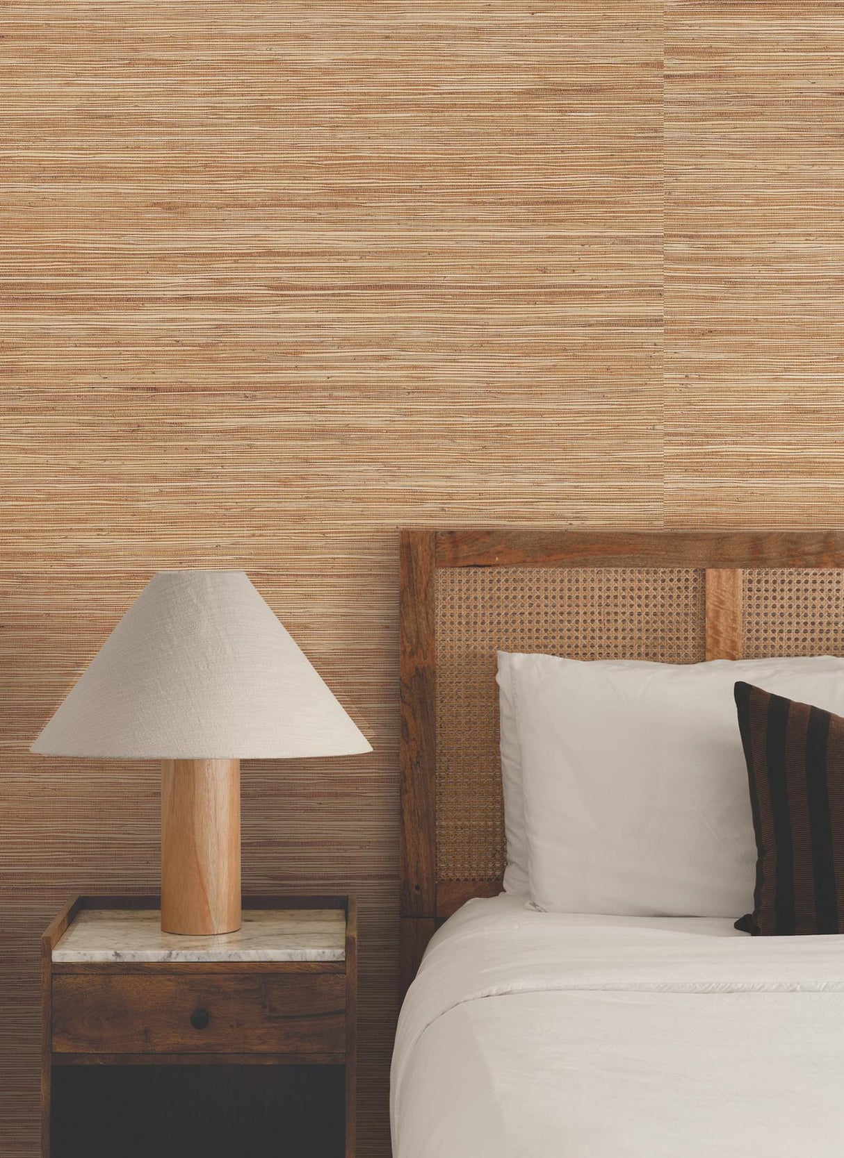 Multicolored Hemp Harvest by Ronald Redding Grasscloth Wallpaper – York Designer Series GRL88468