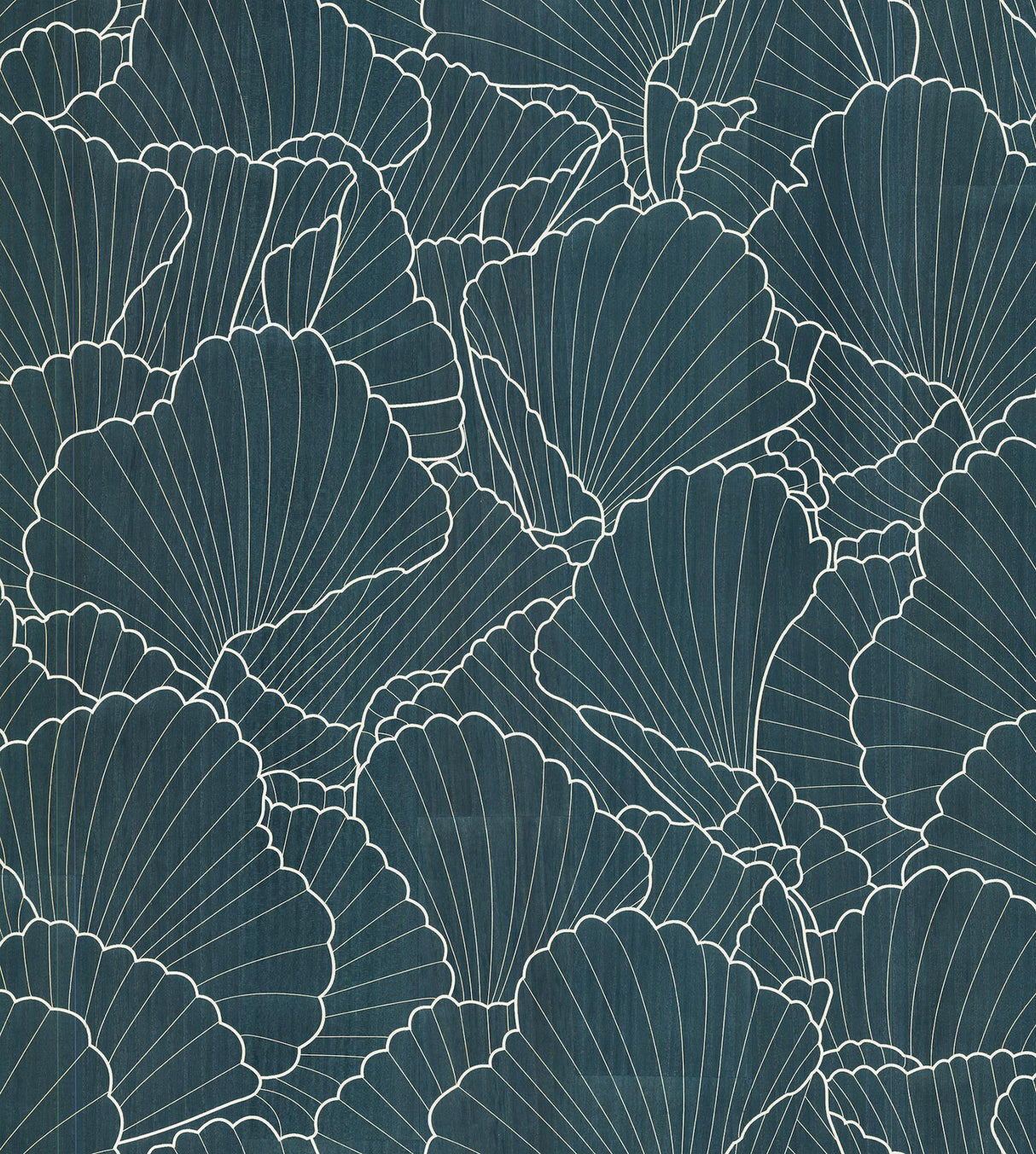 Shell Wood Veneer Navy Metallic wallpaper by Ronald Redding, YGL7000