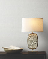 Sheer Linen Silver White by Ronald Redding Linen Wallpaper – York Designer Series YGL7023