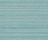 Smooth Abaca Deep Sea grasscloth wallpaper in teal-blue with horizontal striations, 36 in x 24 ft roll