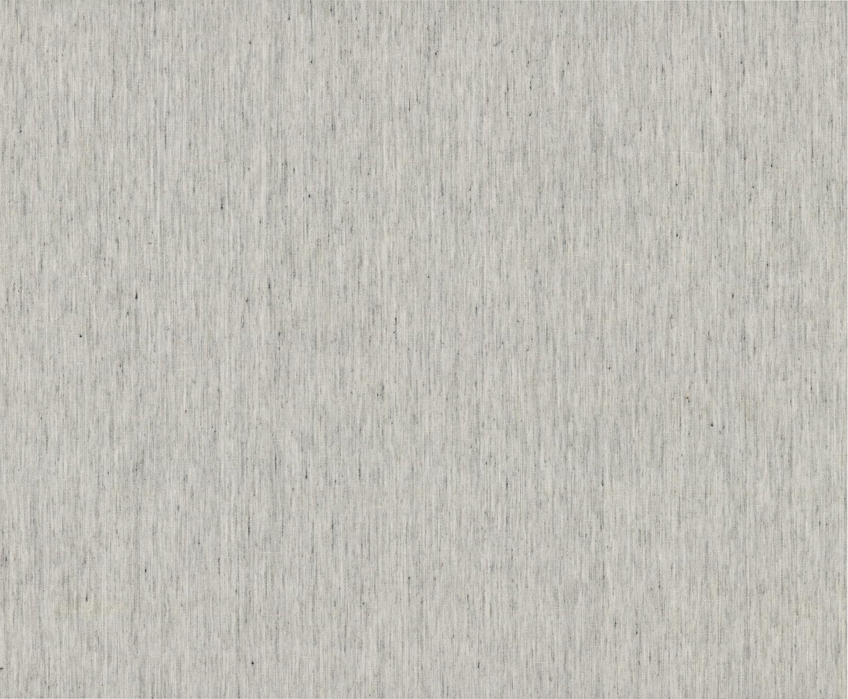 Variegated Linen Fog wallpaper – grey woven linen texture on non-woven backing