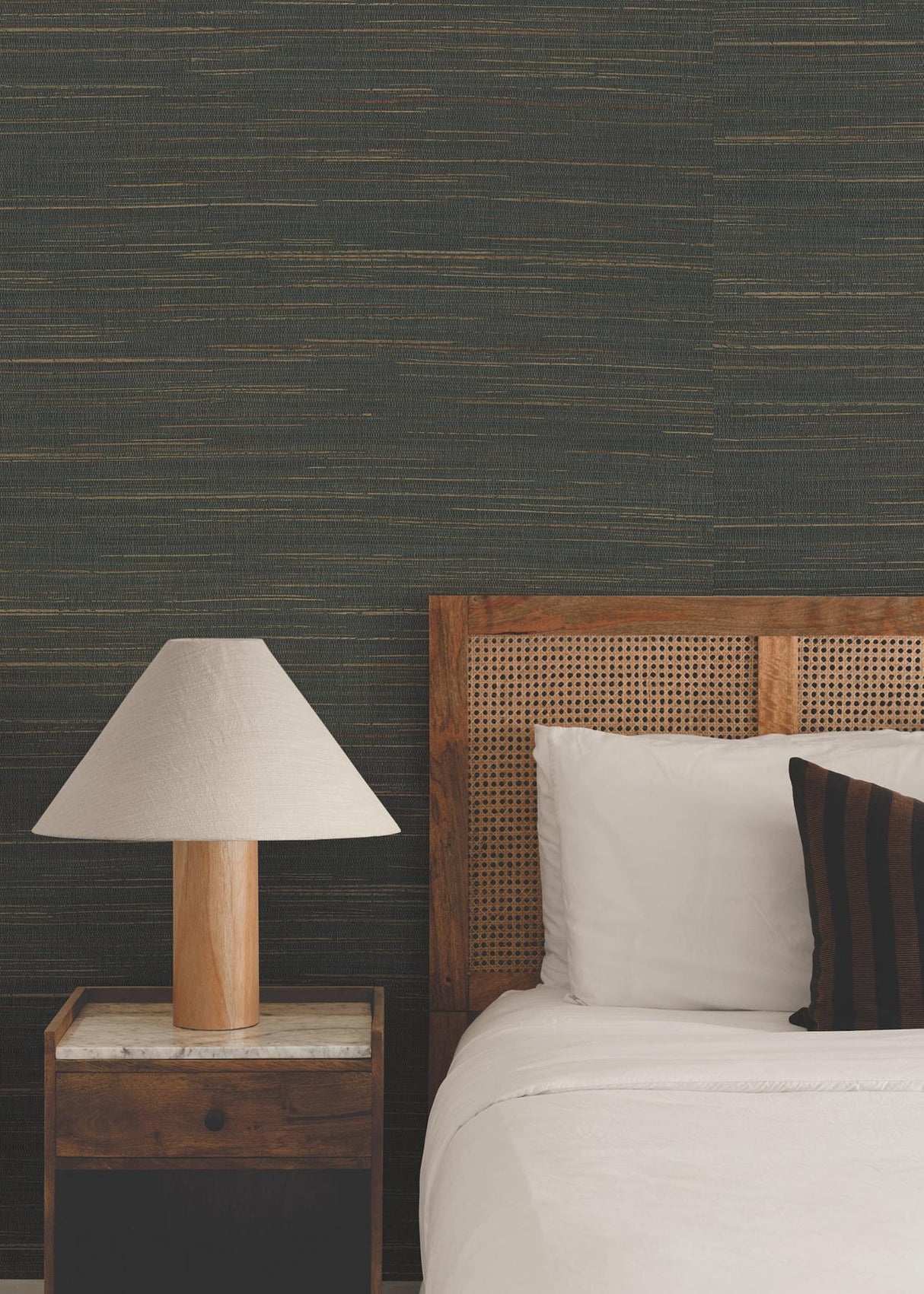 Multicolored Hemp Lead by Ronald Redding Grasscloth Wallpaper – York Designer Series YGL7079