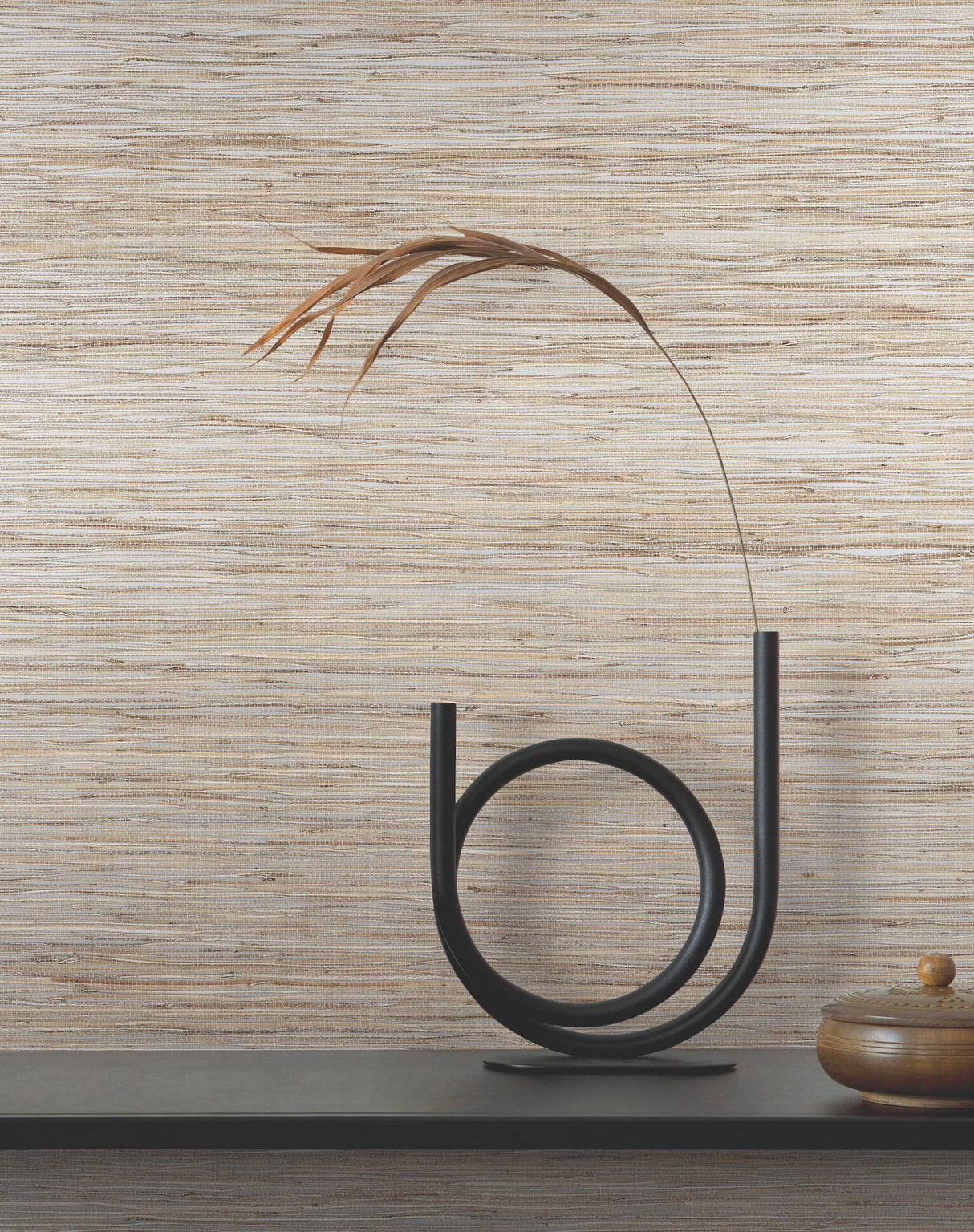 Misty Hemp Light Natural by Ronald Redding Hemp Grasscloth Wallpaper – York Designer Series YGL7089