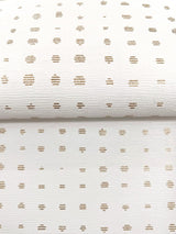 Brielle Ivory by Warner Polka Dot Wallpaper- Brewster Home Fashions 4181-4700