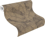 Galner Copper by Rasch Leaves Wallpaper – Brewster Home Fashions RH720570