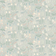 Strawberry Field wallpaper in Dove by Boråstapeter for Schumacher, whimsical Scandinavian floral and strawberry pattern in soft pastel colors.