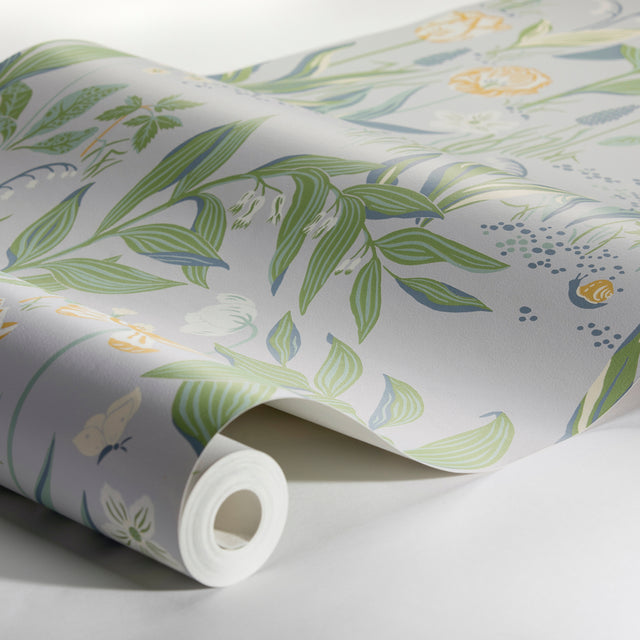 Spring Garden Leaf Multi by Boråstapeter Botanical Floral Wallpaper – Schumacher 7220