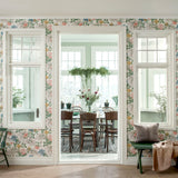 Carnation Garden Mural Multi by Boråstapeter Floral Wall Mural Wallpaper – Schumacher 7236