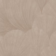 Mirage wallpaper in clay by Boråstapeter for Schumacher, featuring abstract fanlike lines in a modern minimal style.