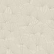 Ginkgo wallpaper in stone by Boråstapeter for Schumacher, featuring delicate ginkgo leaves in a subtle neutral palette.