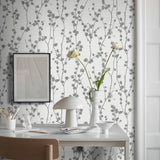 Disa Charcoal by Boråstapeter Scandinavian Minimalist Wallpaper – Schumacher 7425