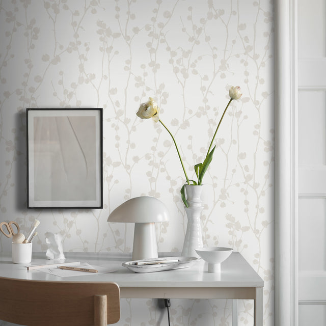 Disa Bone by Boråstapeter Minimalist Scandinavian Wallpaper – Schumacher 7426