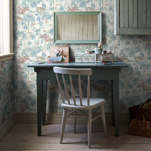 Wild Jungle Multi-Color by Boråstapeter & Newbie Rainforest Animal Wallpaper – Schumacher 7462