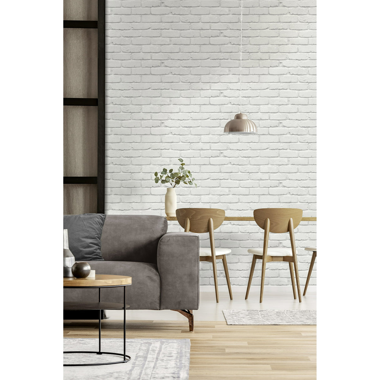 Alpin White by Fine Decor Painted Brick Wallpaper – Brewster Home Fashions FD43600