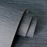 Miya Dark Blue by Fine Decor Faux Grasscloth Wallpaper – Brewster Home Fashions FD43787