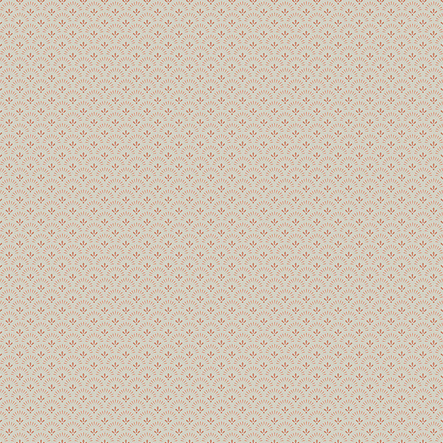 Daisy Clay wallpaper by Boråstapeter for Schumacher, a vintage-inspired Scandinavian design in a soft clay color.