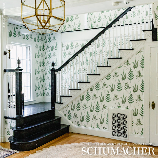 Herba Leaf by Boråstapeter Botanical Fern Wallpaper – Schumacher 7657