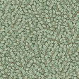 Hazel wallpaper in Spruce by Boråstapeter for Schumacher, intricate botanical leaf pattern in green tones
