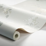 Lilacs Grey Floral Wallpaper by Boråstapeter – Schumacher 7669