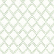 Trellis Leaves wallpaper in Leaf by Boråstapeter for Schumacher, featuring a classic trellis pattern of green foliage on a light background.