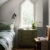 Trellis Leaves Natural by Boråstapeter Classic Trellis Foliage Wallpaper – Schumacher 7673