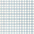 Frida blue checkered wallpaper by Boråstapeter for Schumacher shown in a Scandinavian kitchen setting