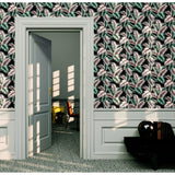 Eliza Sea Green by Arthouse Palm Fronds Wallpaper- Brewster Home Fashions AH908308