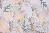 Tropical Concrete Pink Wall Mural with Modern Nature Pattern - Komar 8-212