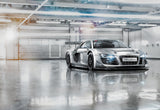 Audi R8 Le Mans Black & White Graphics Wall Mural - Komar 8-957