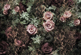 Velvet Pink Floral Wall Mural with Modern Flower Pattern - Komar 8-980