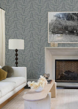 Gabriel Teal by Scott Living Fern Wallpaper- A-Street Prints 4155-27312