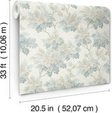 Oakcliff Blue by Erin Gates Leaf Trail Non Woven Wallpaper – A-Street Prints AST6354