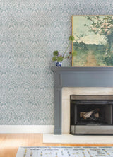 Berkshire Denim by A-Street Prints Damask Wallpaper – A-Street Prints 4147-27380