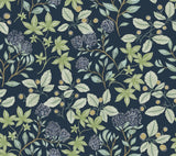 Mildred Indigo Botanical Trail Wallpaper by A-Street Prints