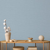 Horizontal Stria Texture Blue by Veer Decor Non-Woven Unpasted Wallpaper – Veer Decor 8195-AA6