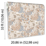 Babylon Beige by Veer Decor Floral Wallpaper – 8195-AC4